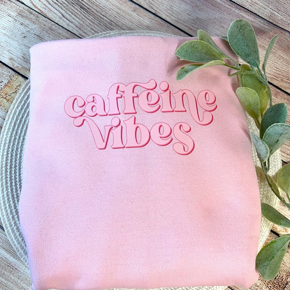 Crew neck “Caffeine Vibes Sweatshirt”